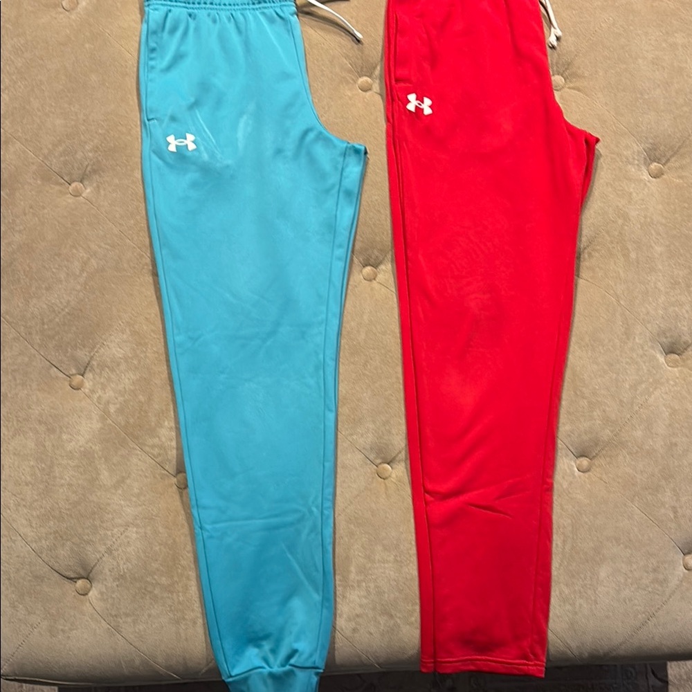 Under Armour Kids' Jogger Pants - Red and Blue